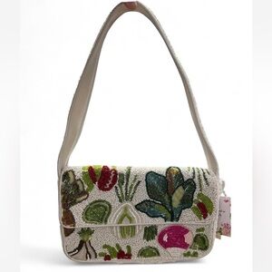 Viral Radish Vegetable Beaded Shoulder Bag Made in India